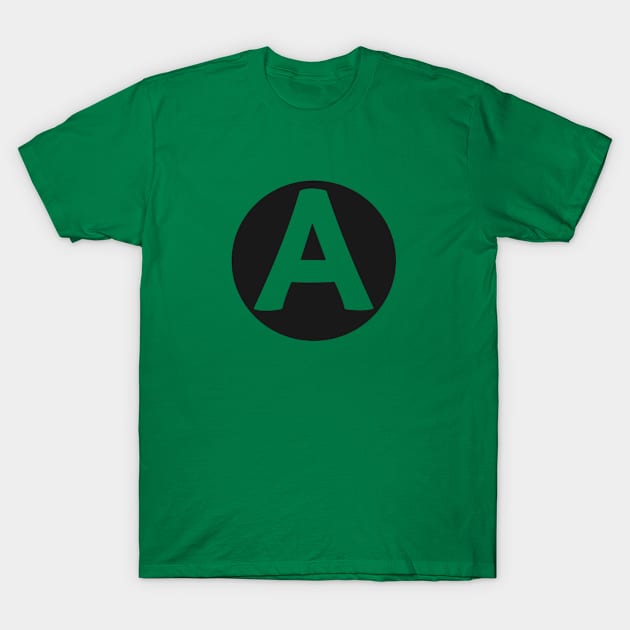 letter a green T-Shirt by persa